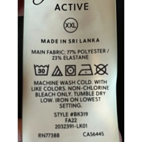 J Crew Pant Women 2X Black Pull On Legging Active Neutral Work Out Staple Yoga - Picture 9 of 10